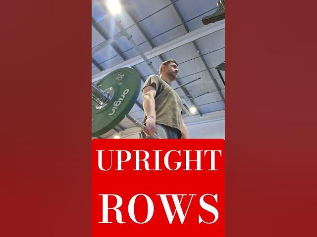 Video thumbnail for UPRIGHT ROWS #uprightrows #bodybuilding #shoulderworkout