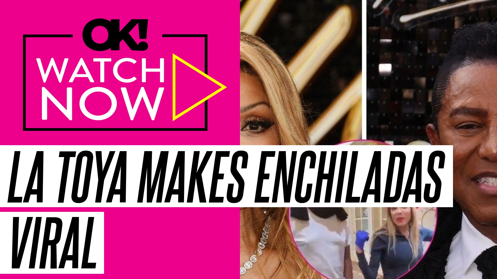 Video thumbnail for Skinny La Toya Jackson Makes Enchiladas for Brother Jermaine in Sweet Video: Watch