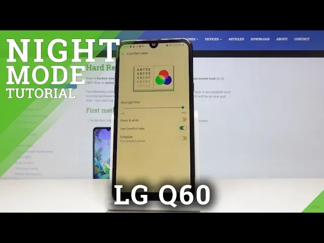 Video thumbnail for How to Activate Night Mode in LG Q60 – Eye Comfort Mode