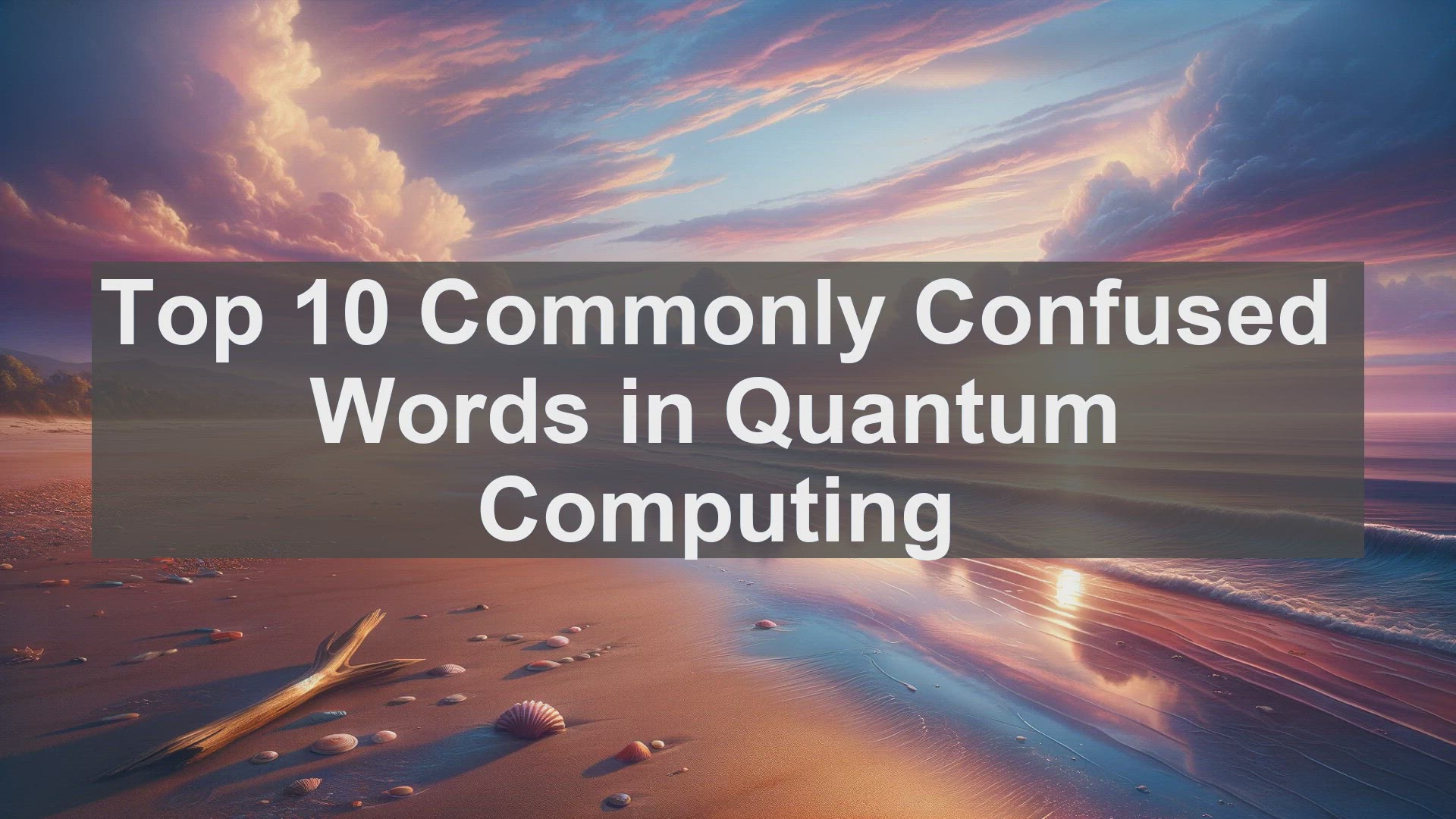 'Video thumbnail for Top 10 Commonly Confused Words in Quantum Computing'