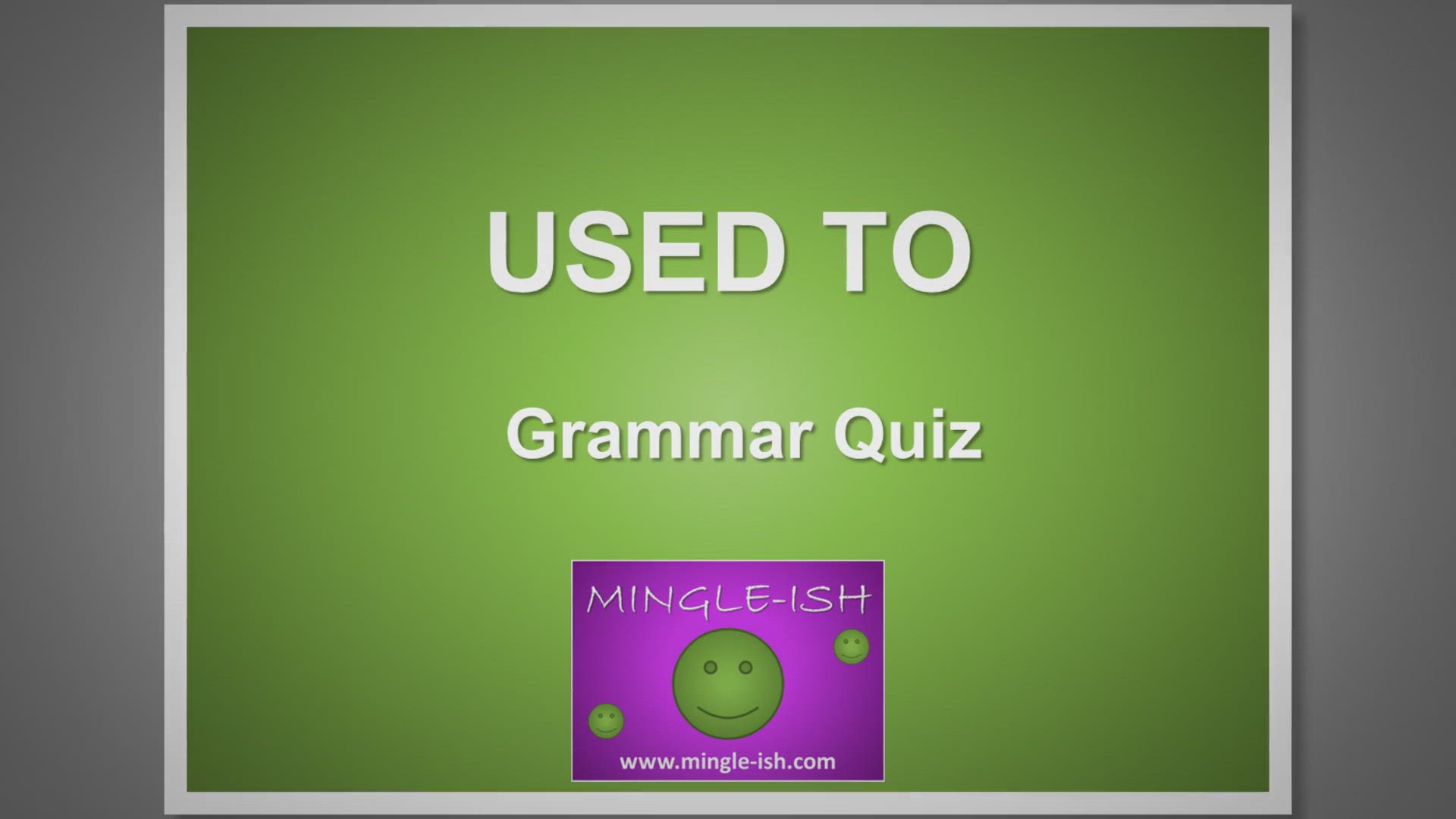 'Video thumbnail for Used To Grammar Quiz - Fill in the Blanks Challenge #1'