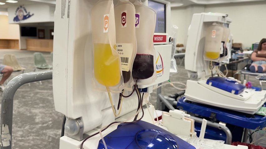 Video thumbnail for Donors give critical blood supply in memory of teenage cancer patient