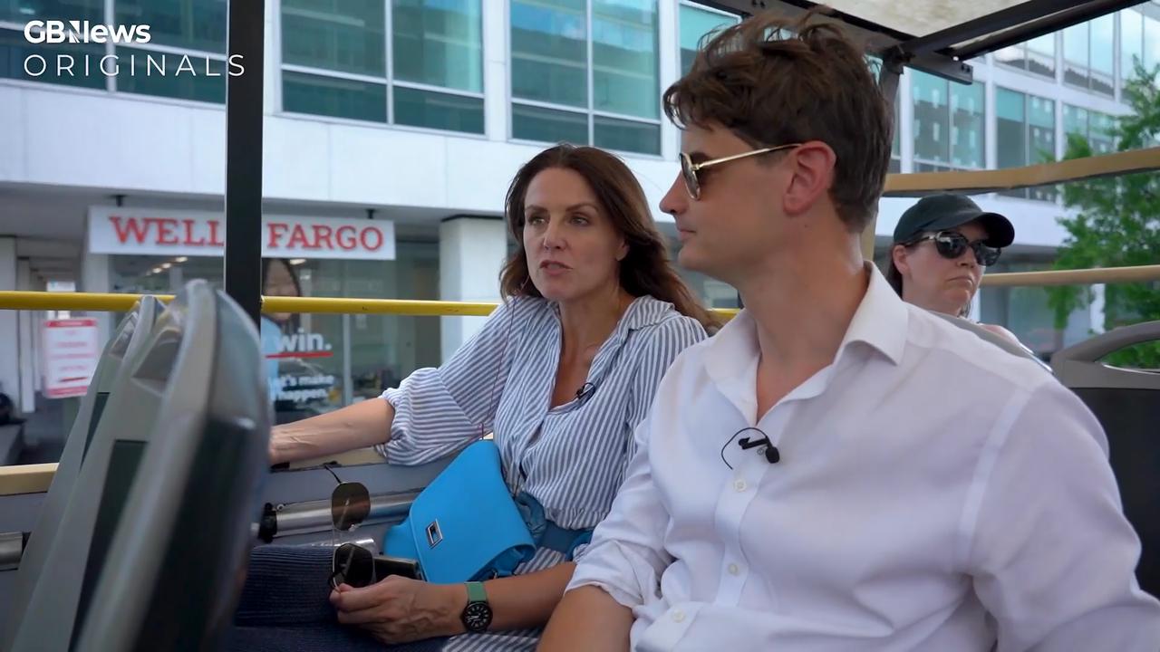 Video thumbnail for Ben Leo and Bev Turner take GB News viewers on a tour of Washington D.C.