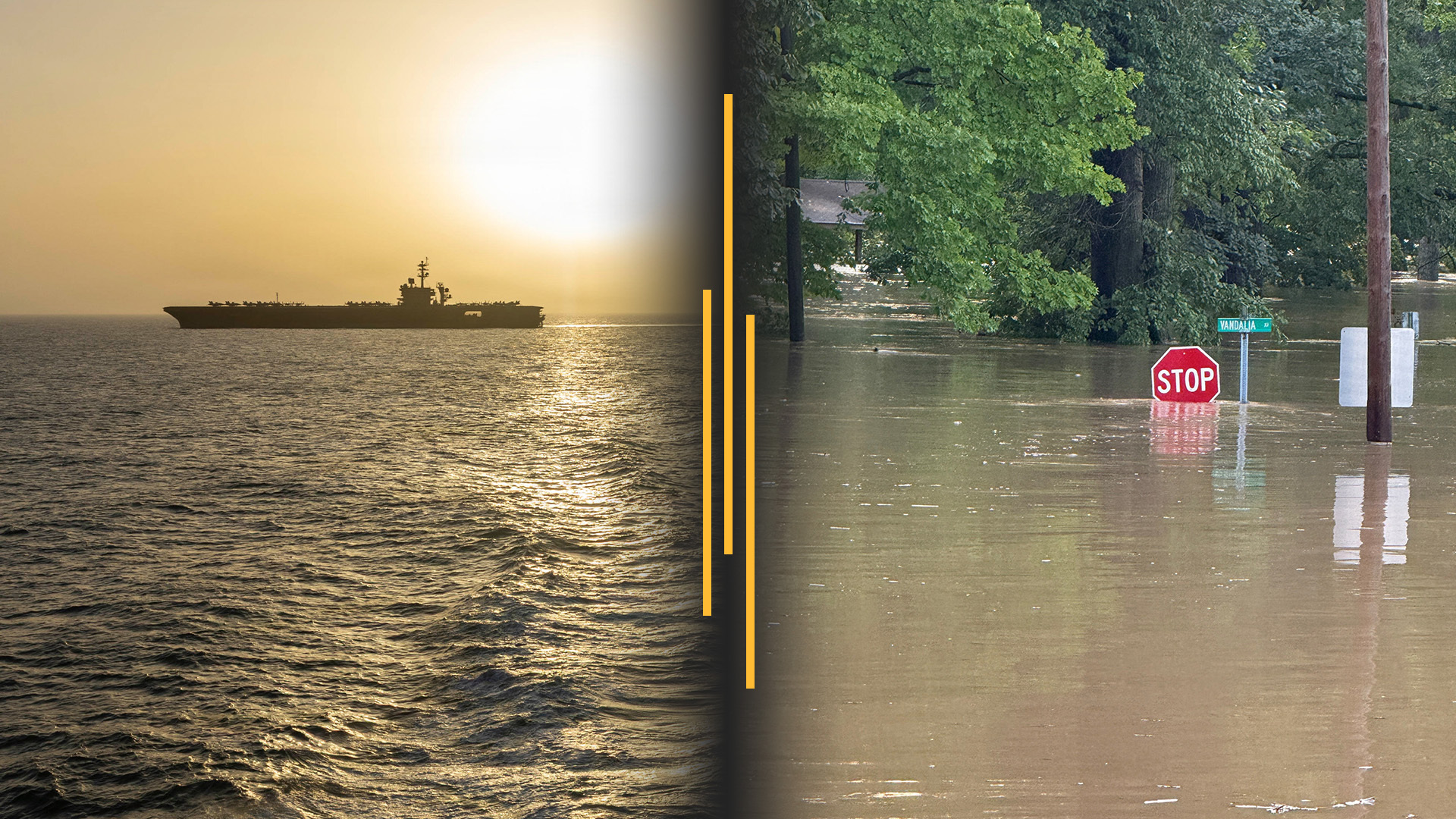 Video thumbnail for USS Lincoln crew strained by record deployment; Midwest flooding turns deadly