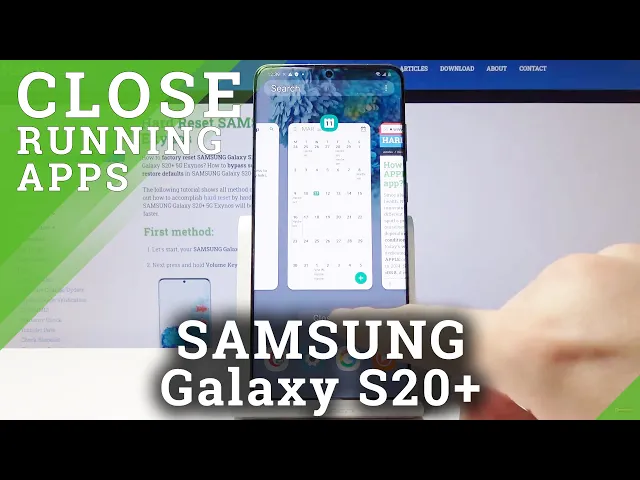 Video thumbnail for How to Check Background Apps in Samsung Galaxy S20+ | Active Apps