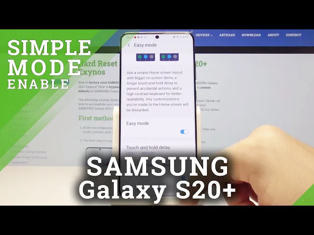 Video thumbnail for How to Enable Easy Mode in Samsung Galaxy S20+ | Minimalistic Android Display