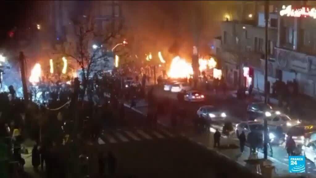 Video thumbnail for Protests roil Iran despite nationwide internet blackout