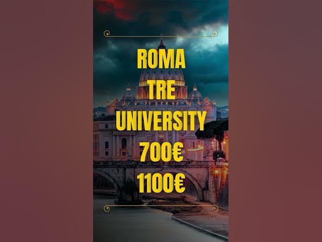 Video thumbnail for Cost of Studying in Italy #italy #studyabroad #scholarship