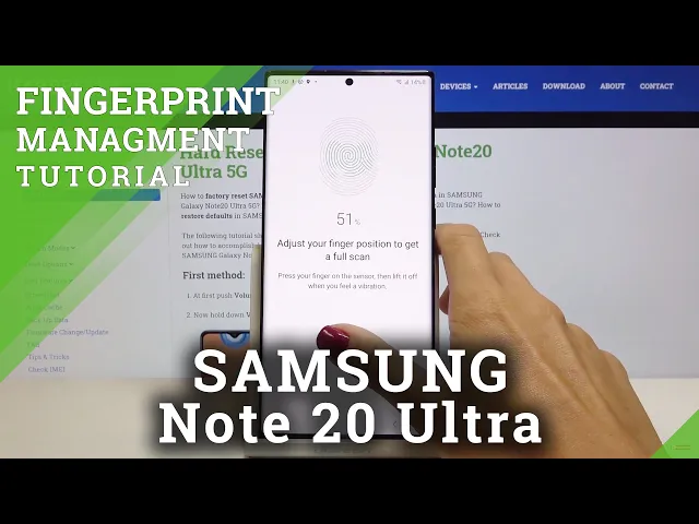 Video thumbnail for How to Set Up Fingerprint Lock in SAMSUNG Galaxy Note 20 Ultra – Add Screen Lock