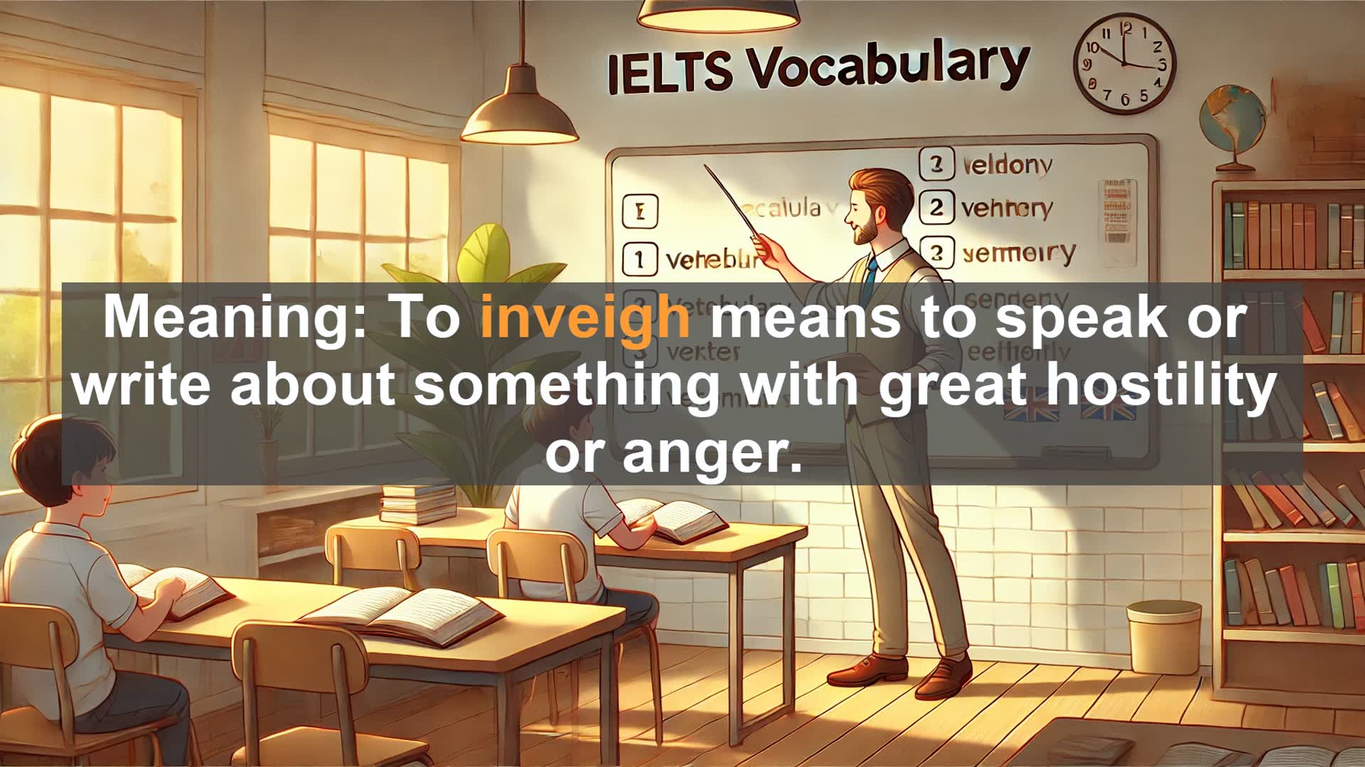 'Video thumbnail for 5000 Must Know IELTS 8.0 Vocabulary - IELTS Vocabulary: How to Use 'Inveigh' Correctly'