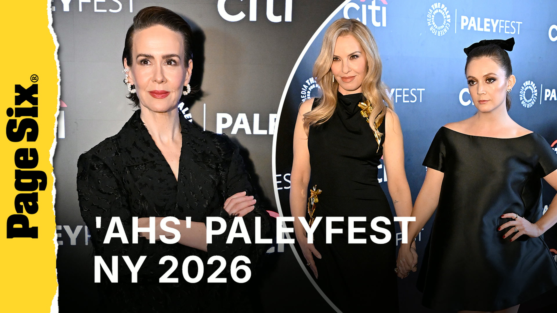 Video thumbnail for Sarah Paulson, Jessica Lange and more attend FX's 'American Horror Story: 13' PaleyFest NY 2026