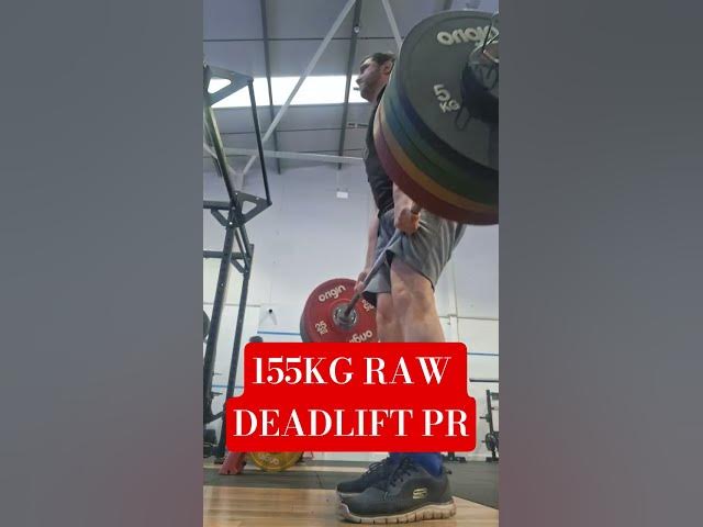 Video thumbnail for 155KG RAW DEADLIFT PR #deadlift #strength #personalrecord