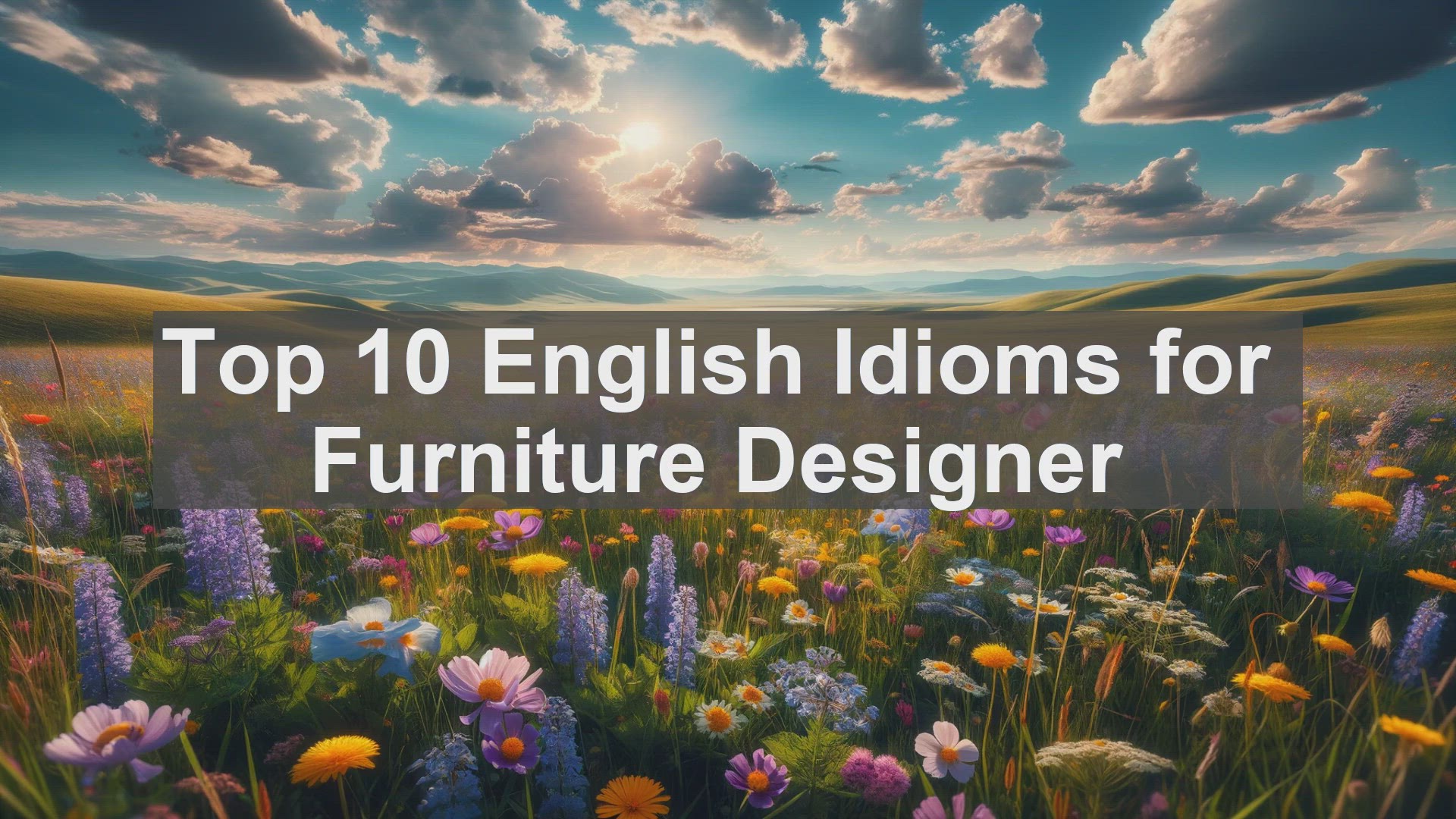 'Video thumbnail for Top 10 English Idioms for Furniture Designer'
