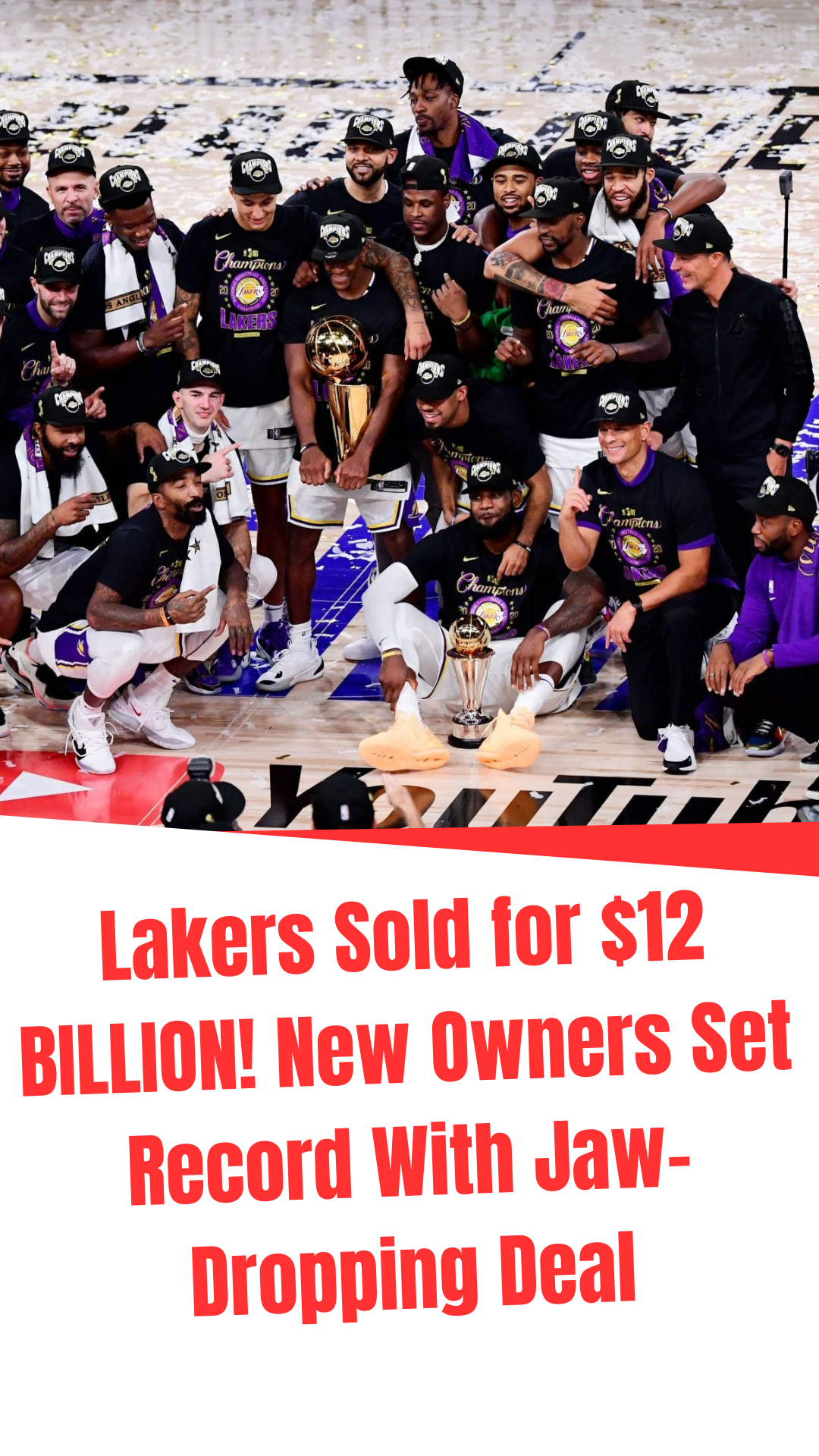 Video thumbnail for Lakers Sold for $12 BILLION! New Owners Set Record With Jaw-Dropping Deal