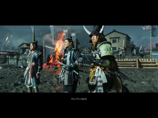 Video thumbnail for Ghost of Yotei - The Reckoning: Escort Spider To Beach | Lord Saito Matsumae Castle Attack Cutscene