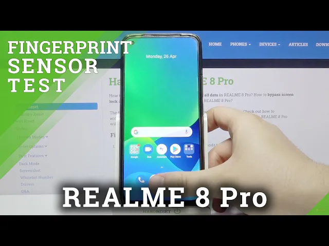 Video thumbnail for REALME 8 Pro Fingerprint Sensor Test