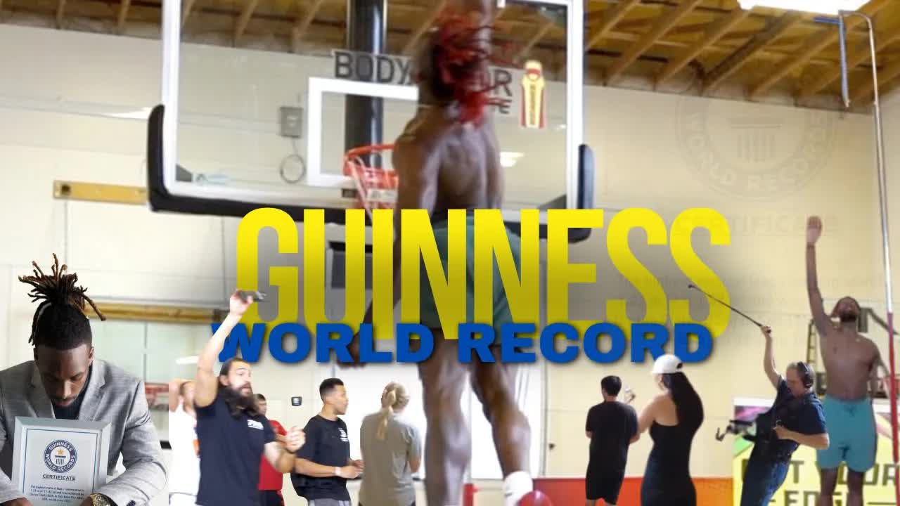 Video thumbnail for Highest Vertical Jump EVER Recorded (Guinness World Record)