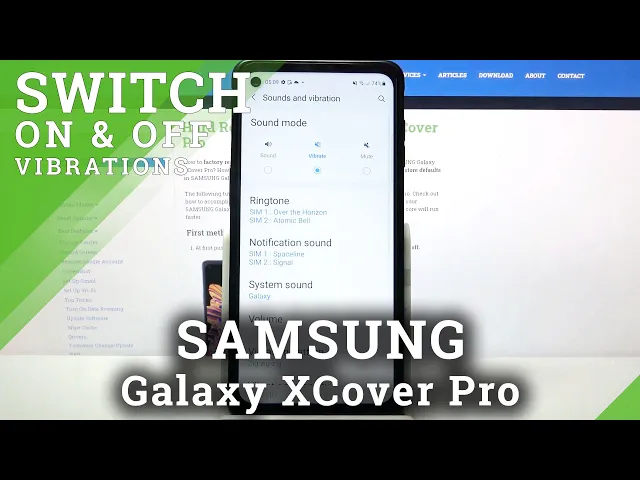 Video thumbnail for How to Enter Vibration Settings in SAMSUNG Galaxy XCover Pro – Find Vibration Options