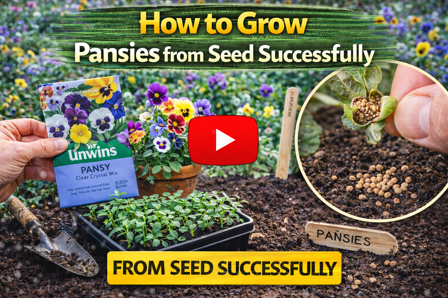 Video thumbnail for How to Grow Pansies from Seed Successfully