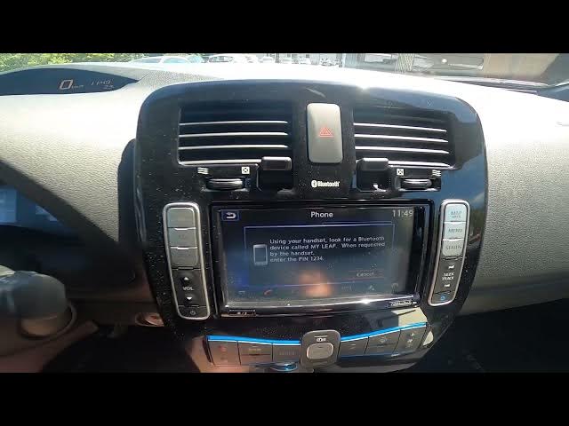 Video thumbnail for How to Pair Smartphone with System via Bluetooth in Nissan Leaf ( 2011 - 2017 )