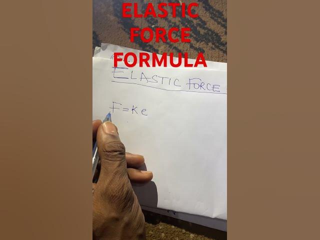 'Video thumbnail for ELASTIC FORCE FORMULA'