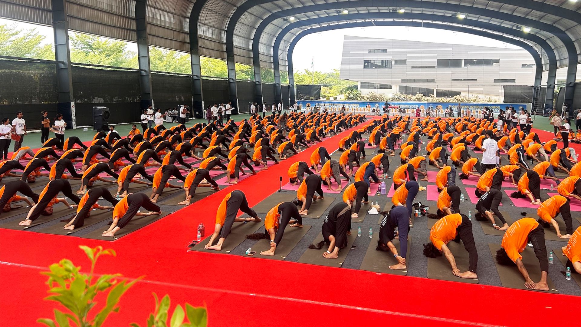 Video thumbnail for World record attempts from World Yoga Day 2026