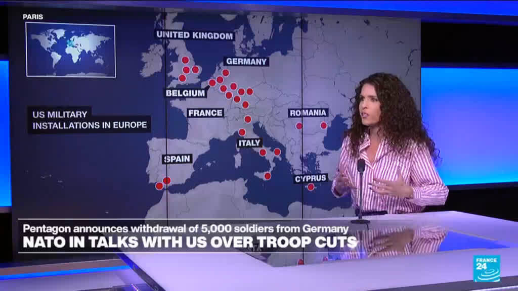 Video thumbnail for Pentagon announces withdrawal of 5.000 soldiers from Germany