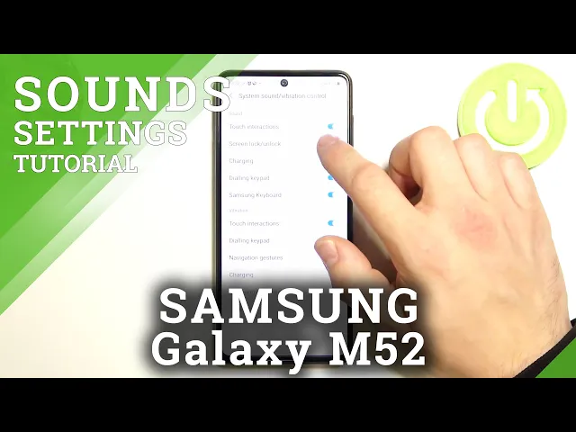Video thumbnail for How to Manage Screen Lock Sounds in SAMSUNG Galaxy M52 - Sound Settings