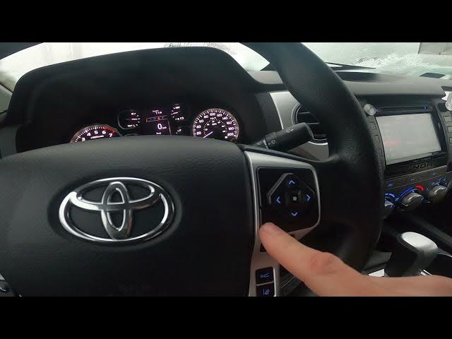 Video thumbnail for How to Navigate Through the Speedometer Display Toyota Tundra II ( 2007 - now ) Manage Speedometer