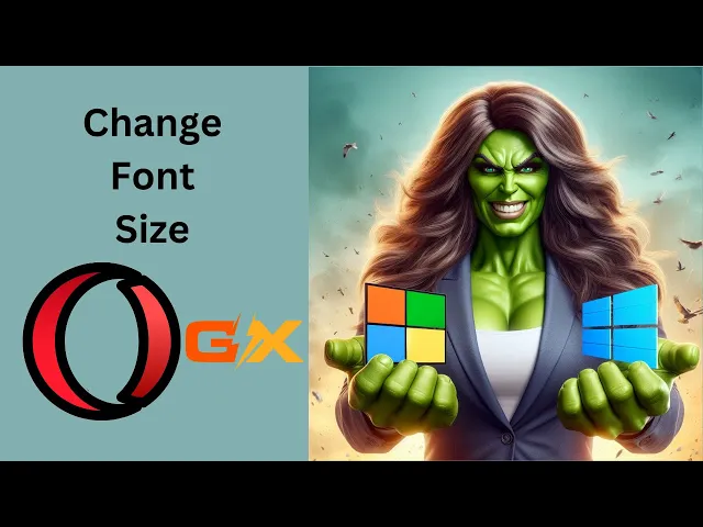 'Video thumbnail for How to Change Font Size in Opera GX on Windows 11 or 10 | GearUpWindows Tutorial'