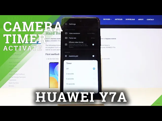 Video thumbnail for How to Set Camera Timer in HUAWEI Y7a – Find Camera Countdown Options