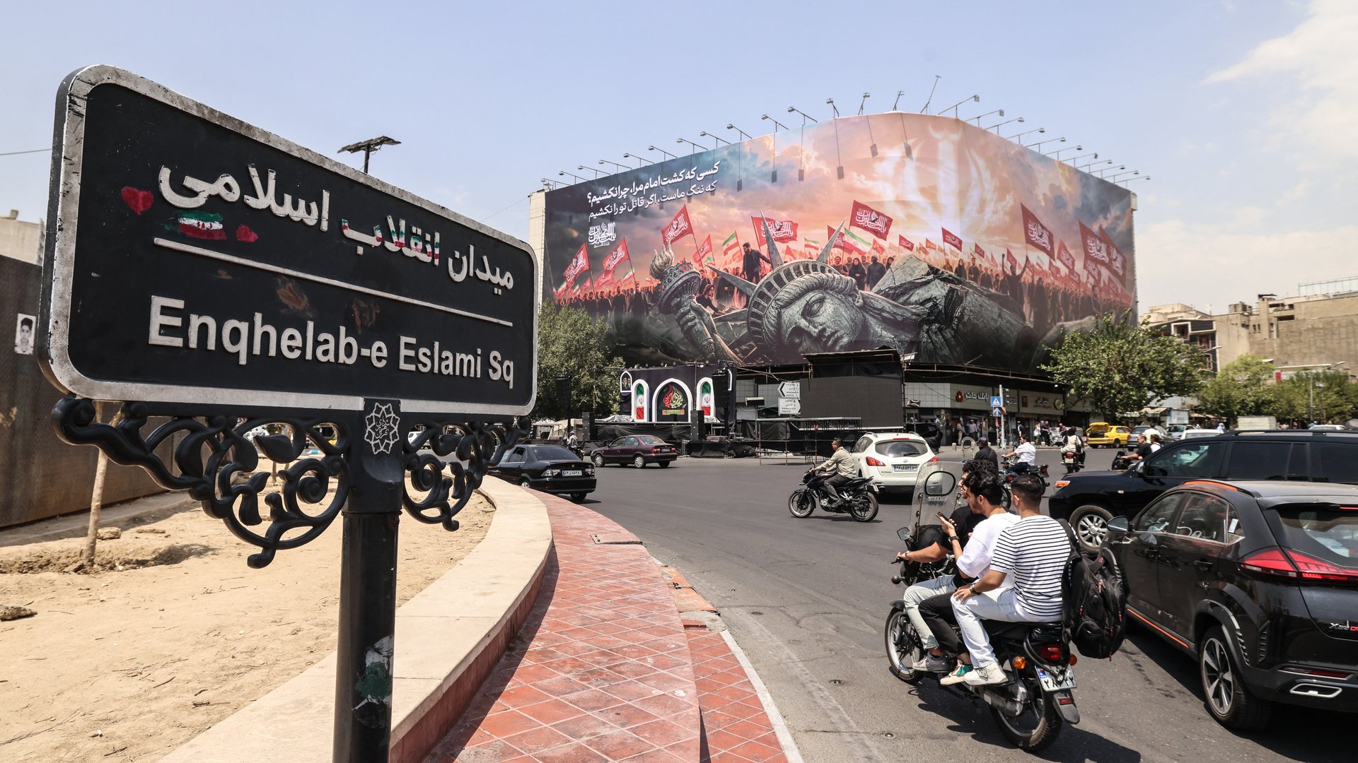 Video thumbnail for Iran denies US talks despite Trump saying a deal is taking shape