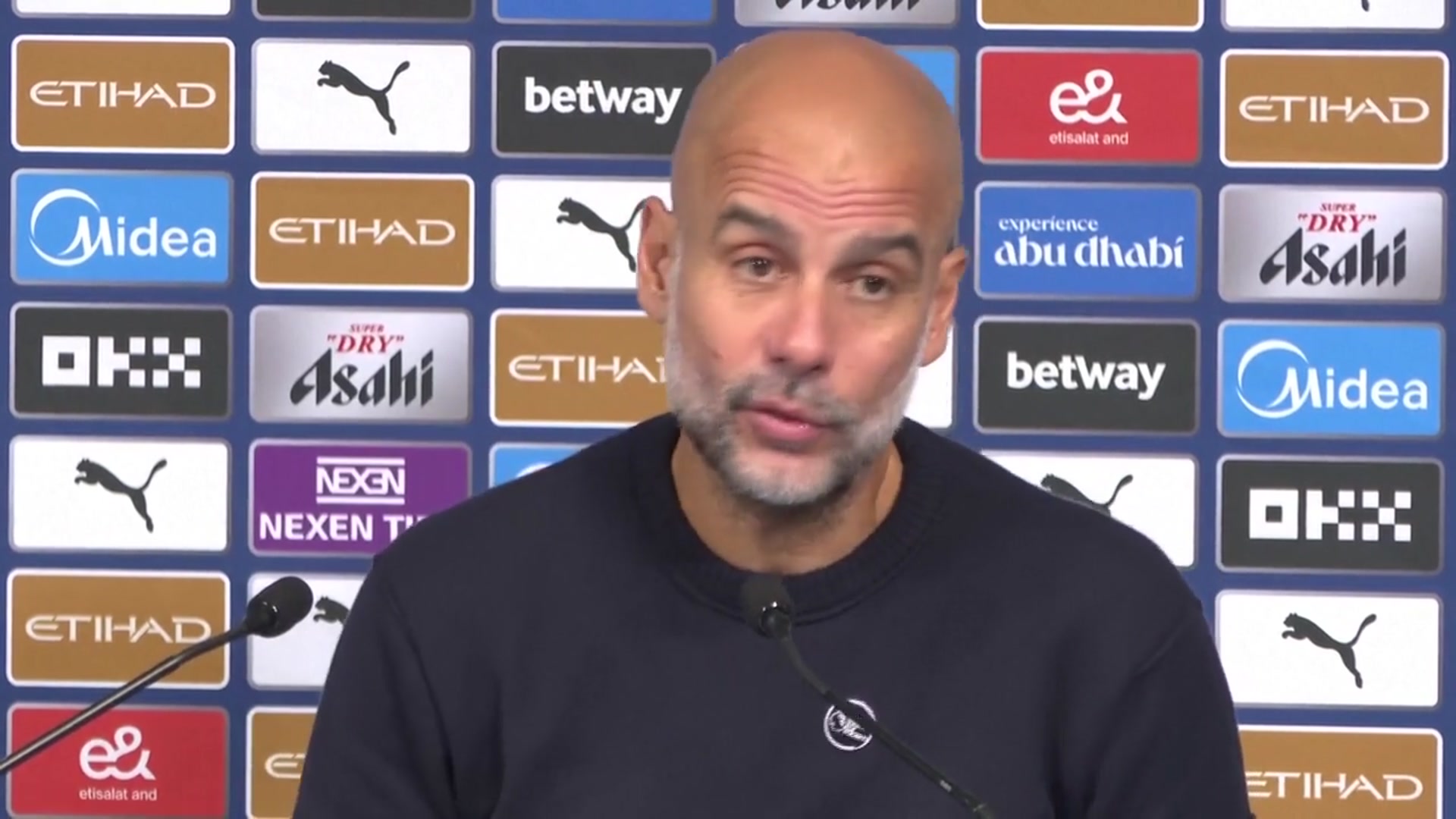 'Video thumbnail for ‘He could have scored five’ Guardiola hails Haaland form as City beat Everton'