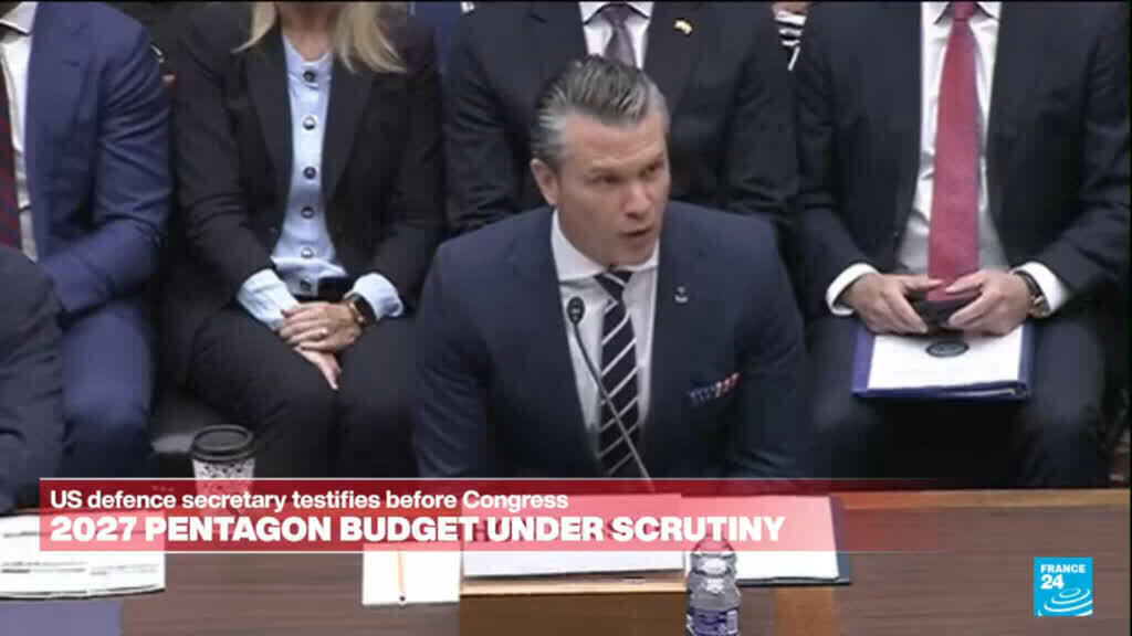 Video thumbnail for REPLAY: US lawmakers grill Pentagon chief Hegseth over Iran war