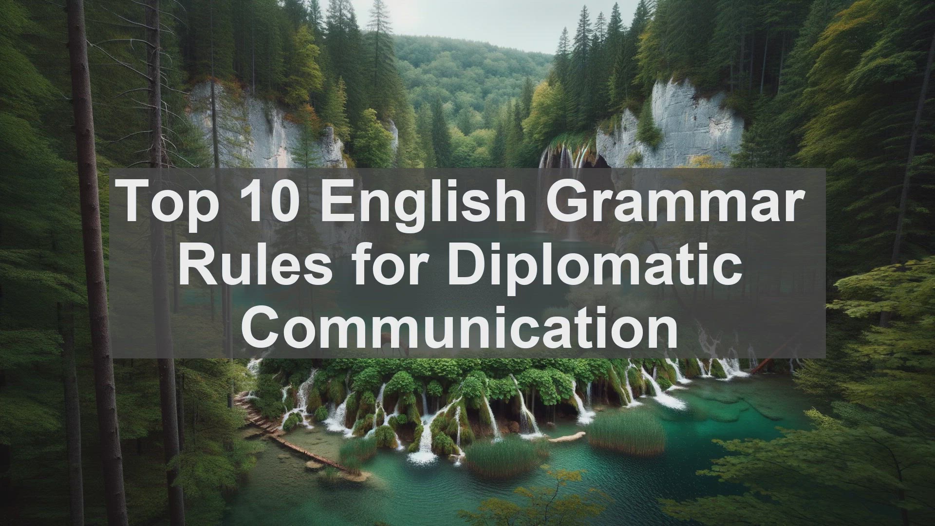 'Video thumbnail for Top 10 English Grammar Rules for Diplomatic Communication'