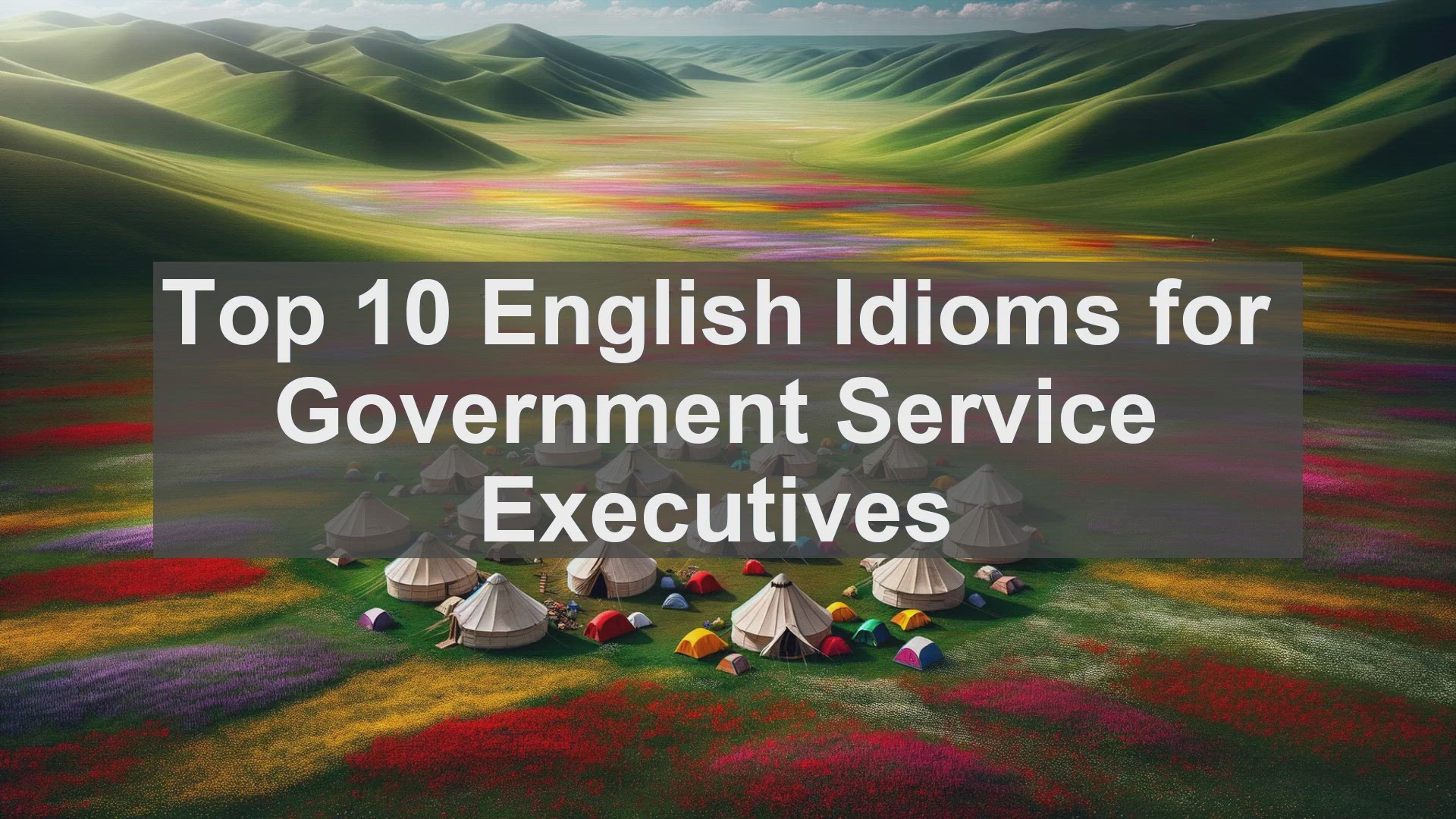 'Video thumbnail for Top 10 English Idioms for Government Service Executives'