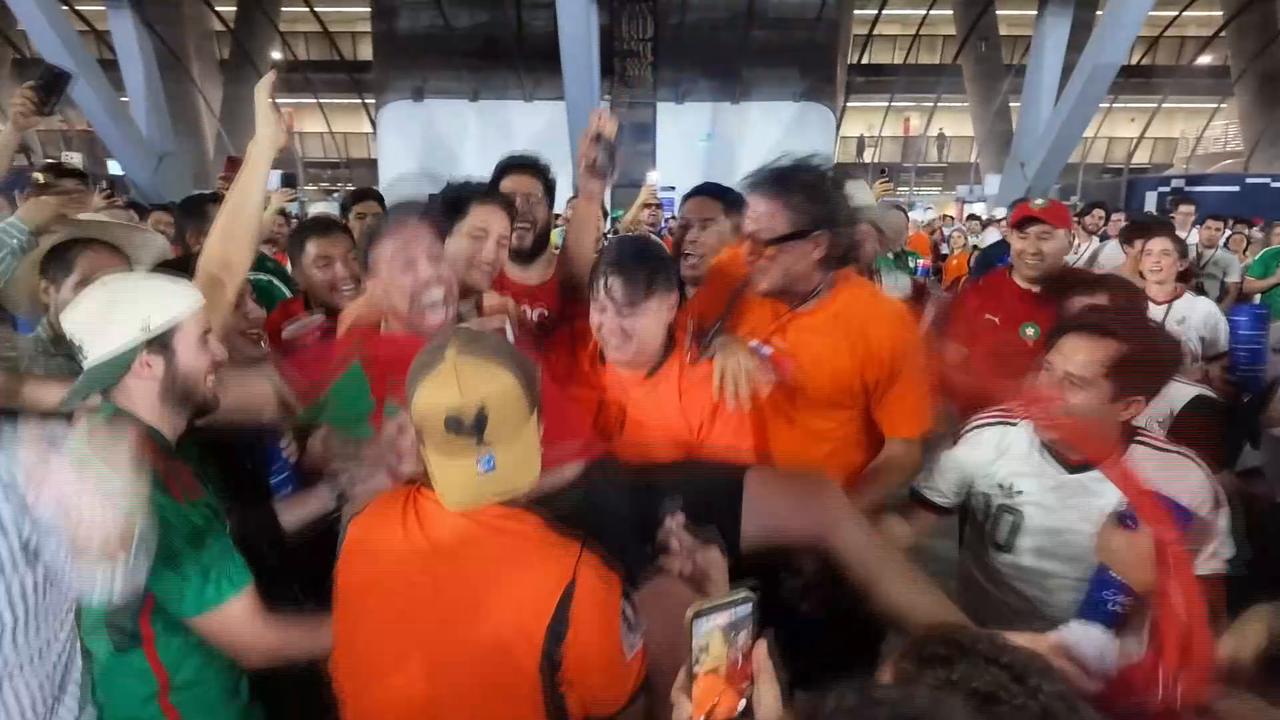 Video thumbnail for Mexico: Morocco advances to World Cup round of 16 after shootout win over Netherlands.
