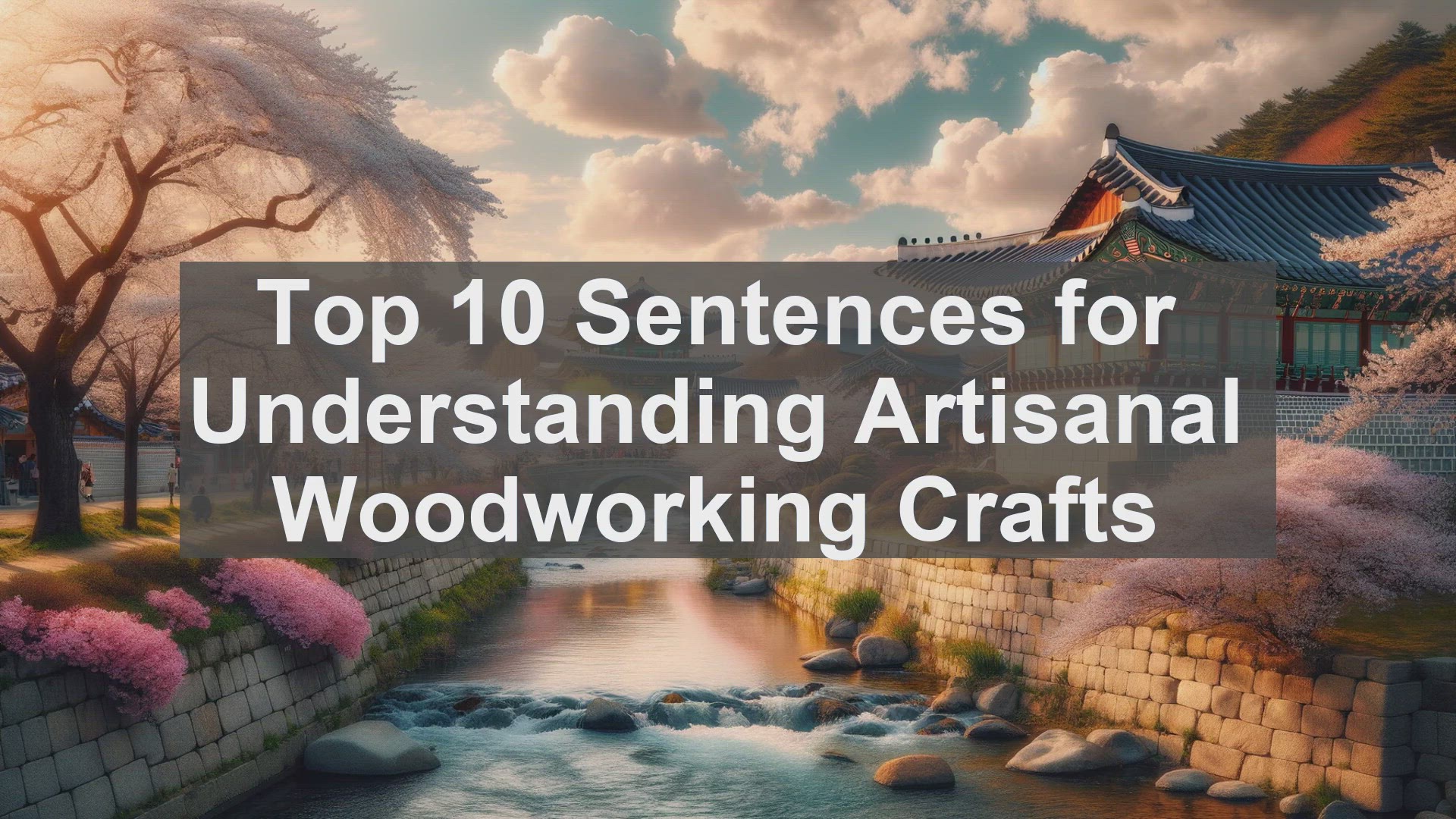 'Video thumbnail for Top 10 Sentences for Understanding Artisanal Woodworking Crafts'