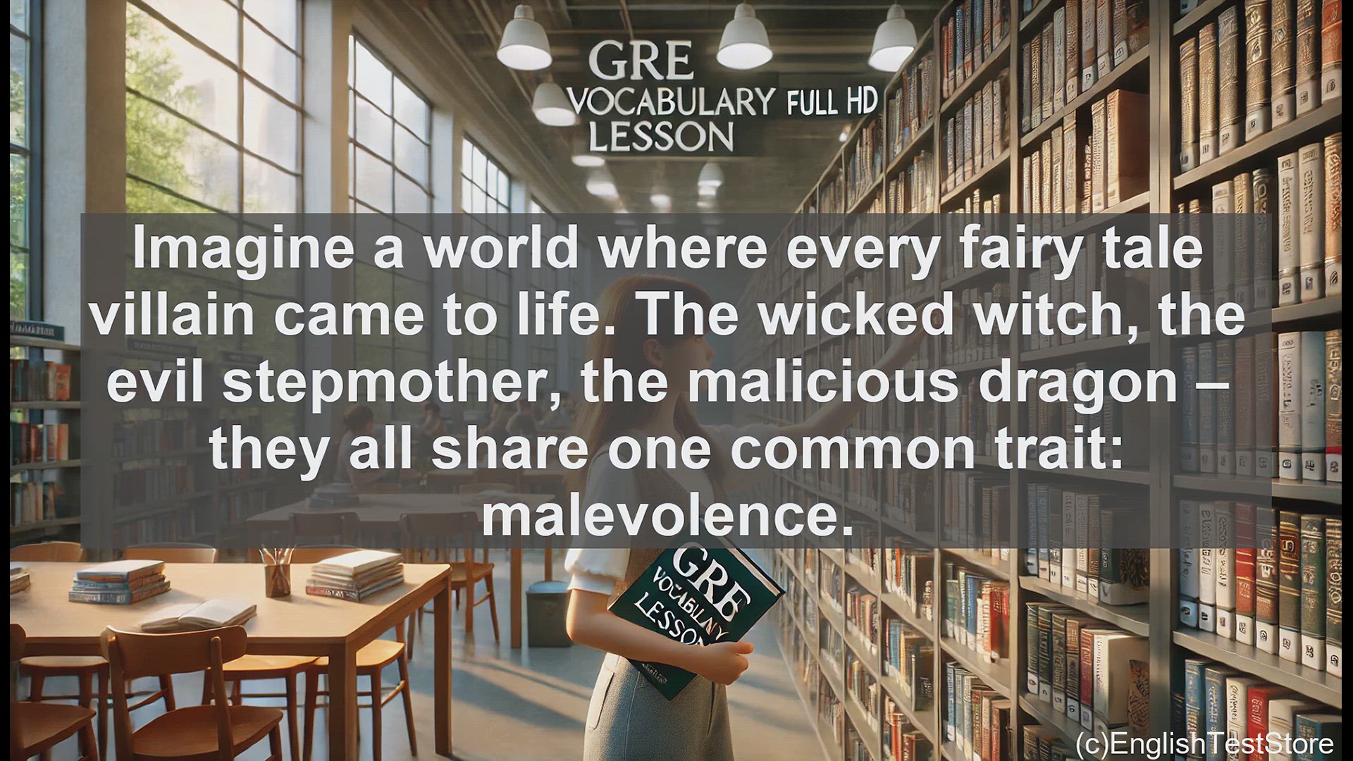'Video thumbnail for GRE Vocabulary Lesson: Exploring the Powerful Word 'Malevolent''