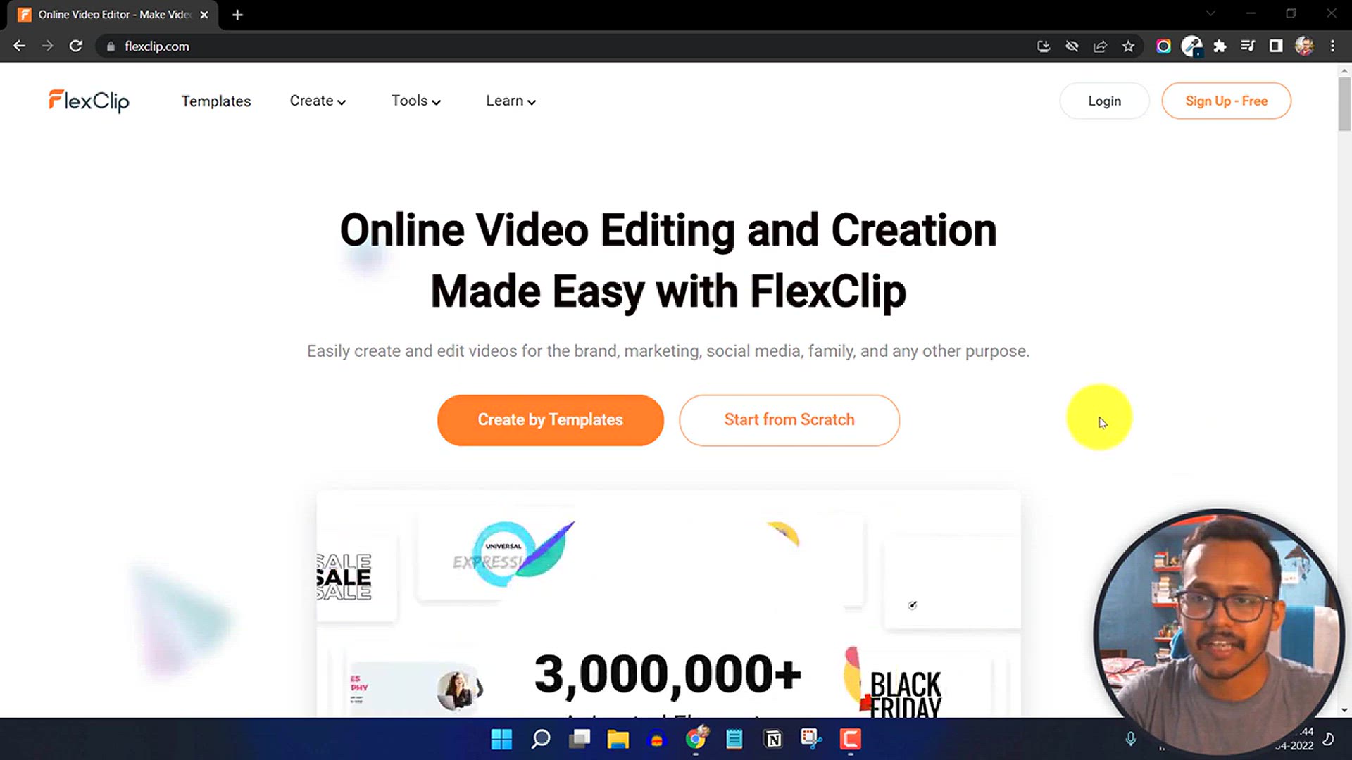 'Video thumbnail for How to Edit Videos without any Software _ FlexClip Online Video Editor (Tutorial)'