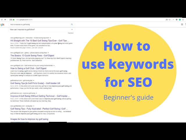 Video thumbnail for Beginner's guide on how to use keywords for SEO