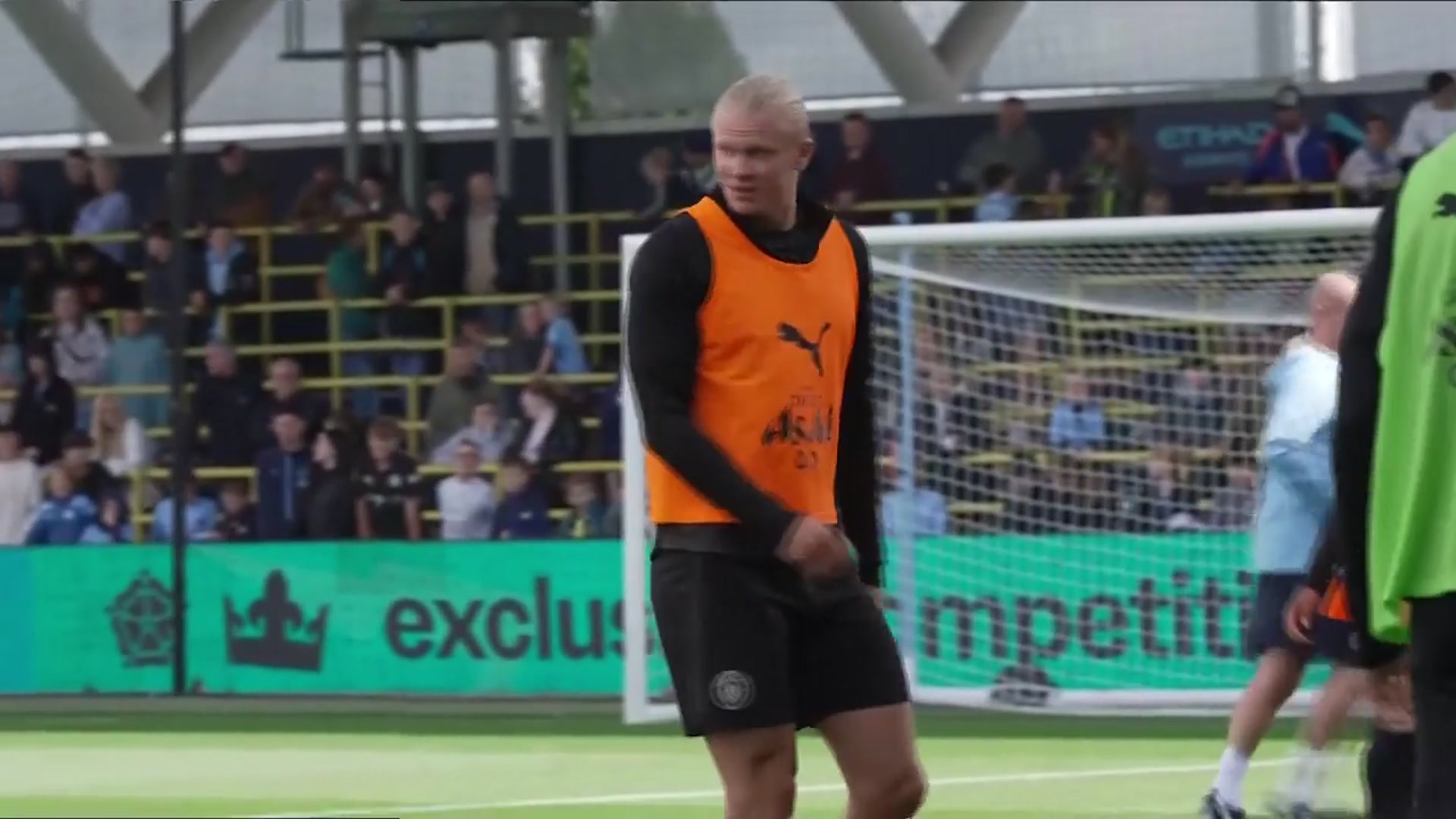 'Video thumbnail for Man City hold open training as preparations for new season continue'