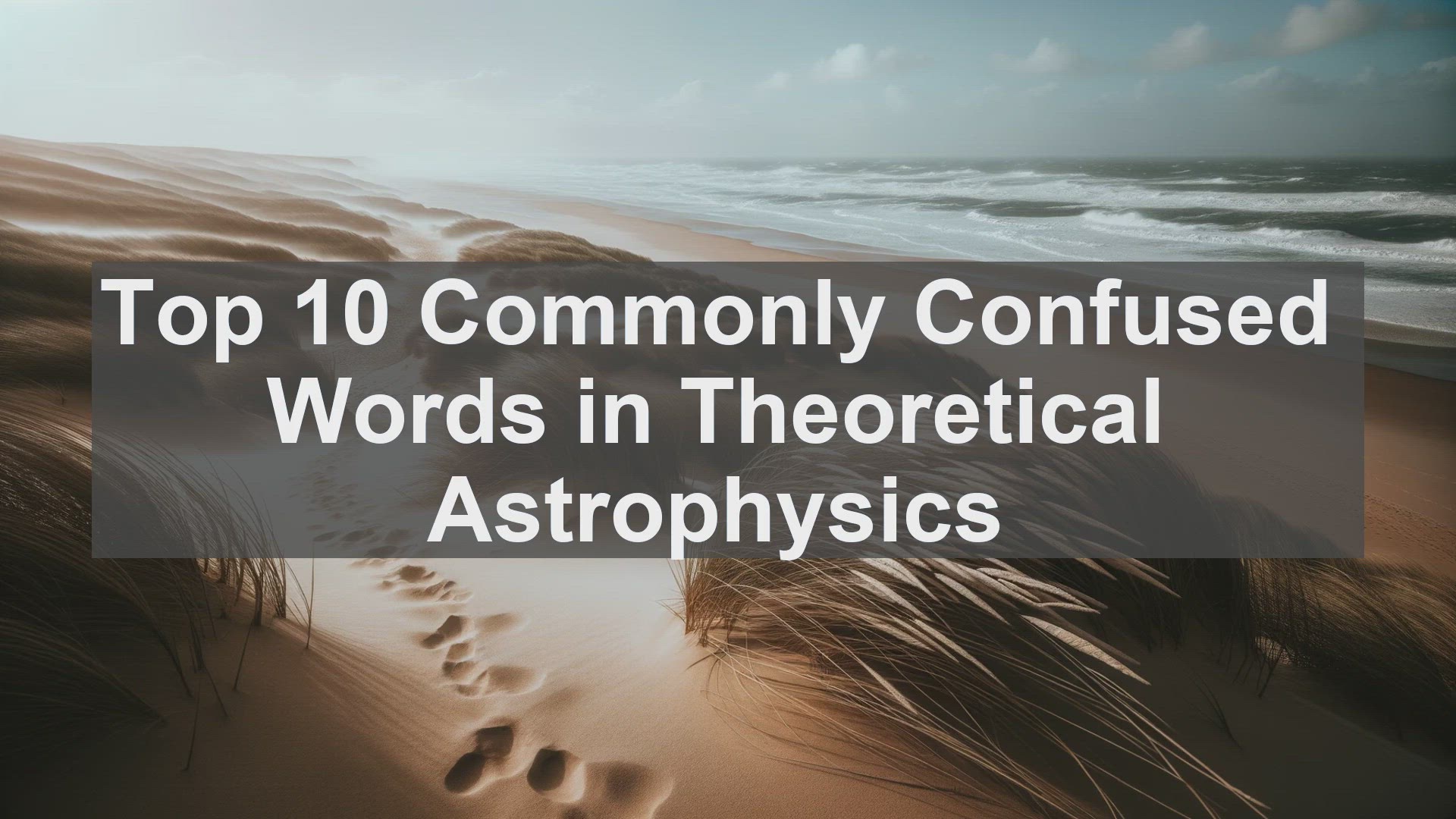 'Video thumbnail for Top 10 Commonly Confused Words in Theoretical Astrophysics'