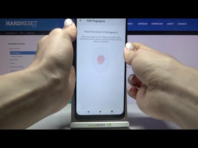 Video thumbnail for How to Add Fingerprint on ZTE Blade 10 - Set Up Screen Lock