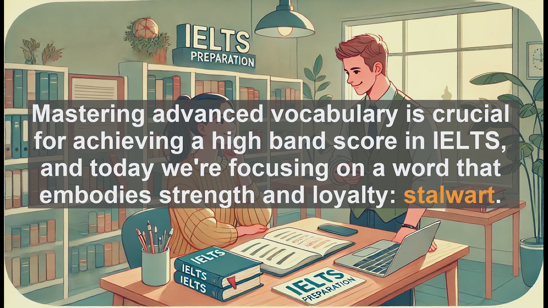 'Video thumbnail for 2000 Must Know IELTS 9.0 Vocabulary - IELTS Vocabulary: Understanding and Using 'Stalwart''