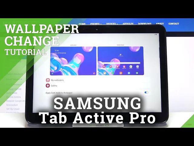 Video thumbnail for How to Change Wallpaper on SAMSUNG Galaxy Tab Active Pro – Update Main Screen Look