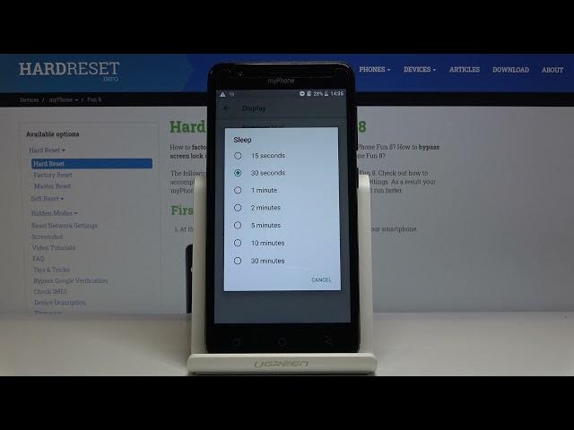 Video thumbnail for How to Enable Screen Timeout on myPhone Fun 8 – Display Customization