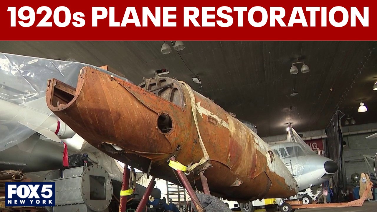 Video thumbnail for Rare 1920s plane returns to Long Island for historic restoration