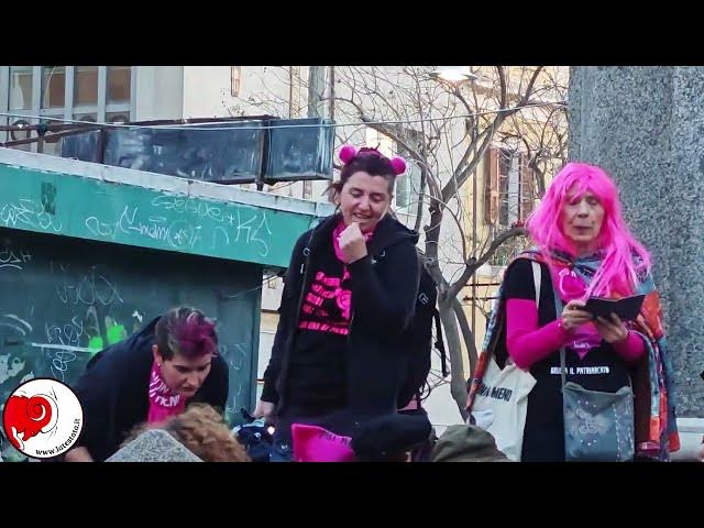 Video thumbnail for Manifestazione di "Non Una di Meno" a Cagliari per l'8 marzo 2025: "Lotto, boicotto, sciopero"