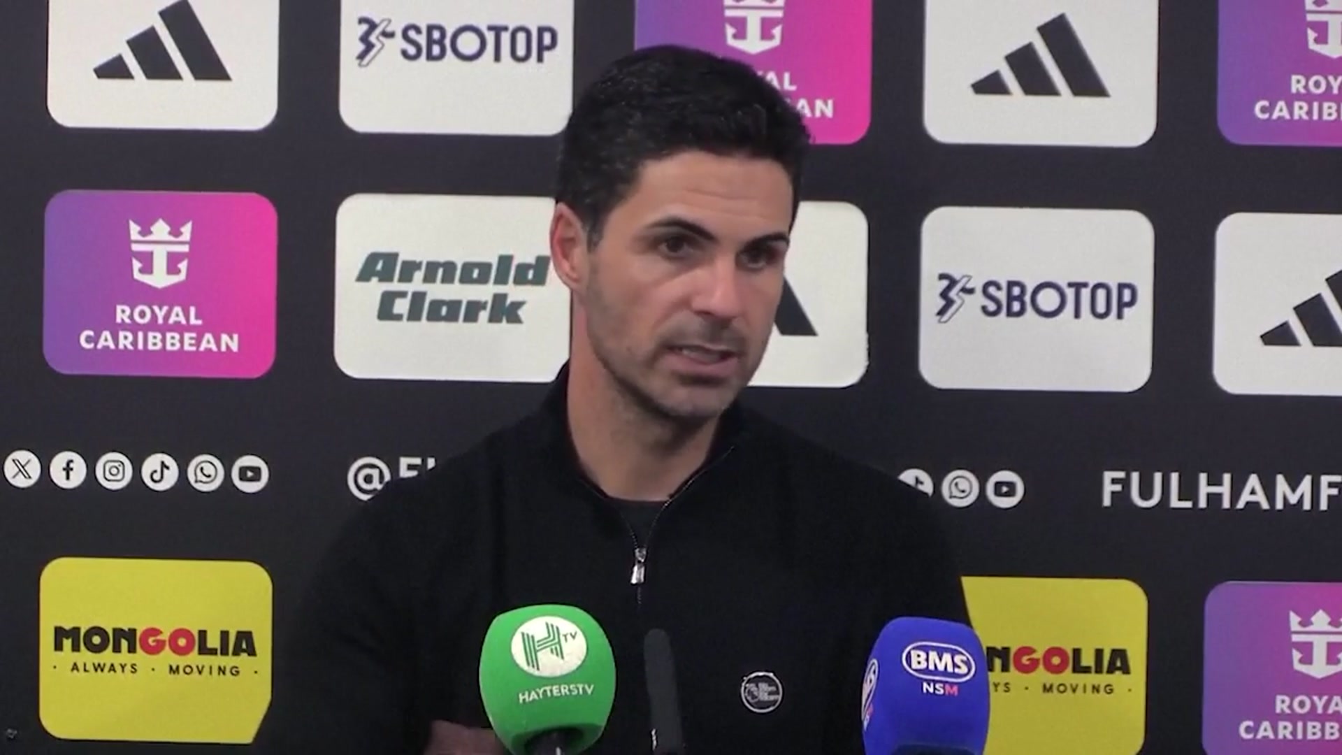 'Video thumbnail for Arteta praises Arsenal ‘mindset’ after Gunners edge out Fulham'